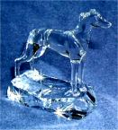 Hand-Sculpted Crystal Statue of the Greyhound