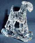   Crystal Statue of the Kerry Blue Terrier