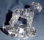 Hand Sculpted Miniature Schnauzer Statue with Natural Ears
