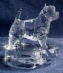 Hand-Sculpted  Crystal Statue of the West Highland White Terrier